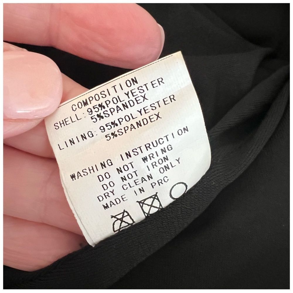 Revolve Blq Basic Black Scuba Knit Wrap Skirt Sz 0 - image 6